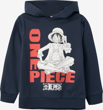 NAME IT Sweatshirt 'NALLE ONEPIECE' i blå: framsida