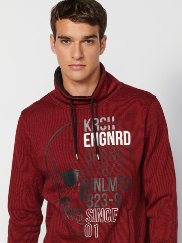 Sweat-shirt KOROSHI en rouge