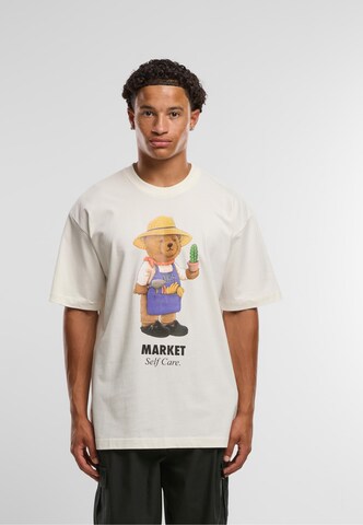 MARKET Shirt 'Botanical Bear' in White: front