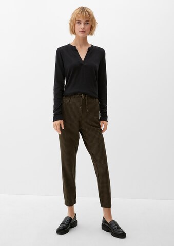 Effilé Pantalon s.Oliver en vert