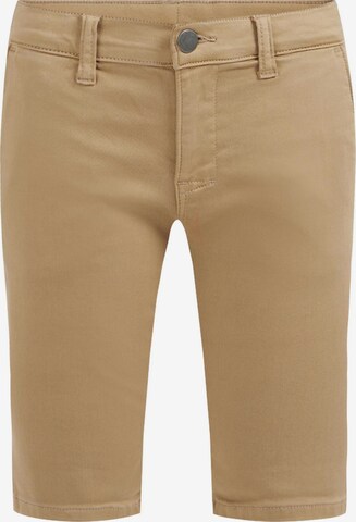 Coupe slim Pantalon WE Fashion en beige : devant