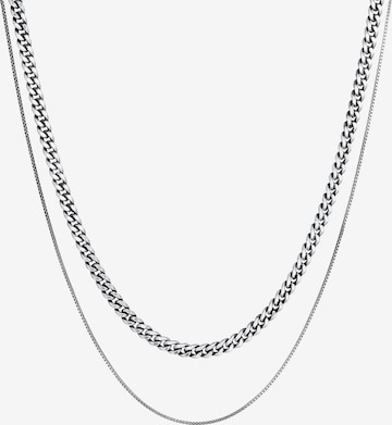 KUZZOI Halskette Basic Kette in Silber