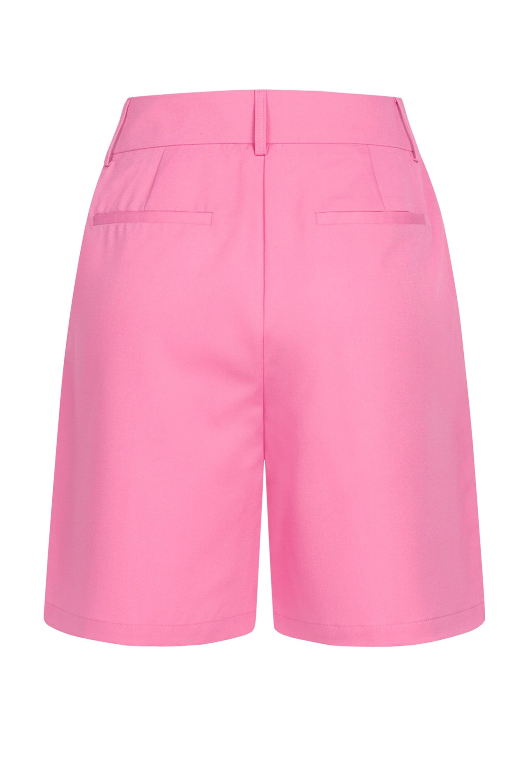 VILA Loose fit Pleat-front trousers in Pink