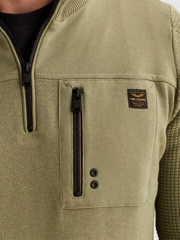 PME Legend Neulepaita 'Pullover with half zipper' värissä vihreä