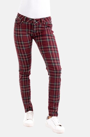 Blue Monkey Jeans in Red: front