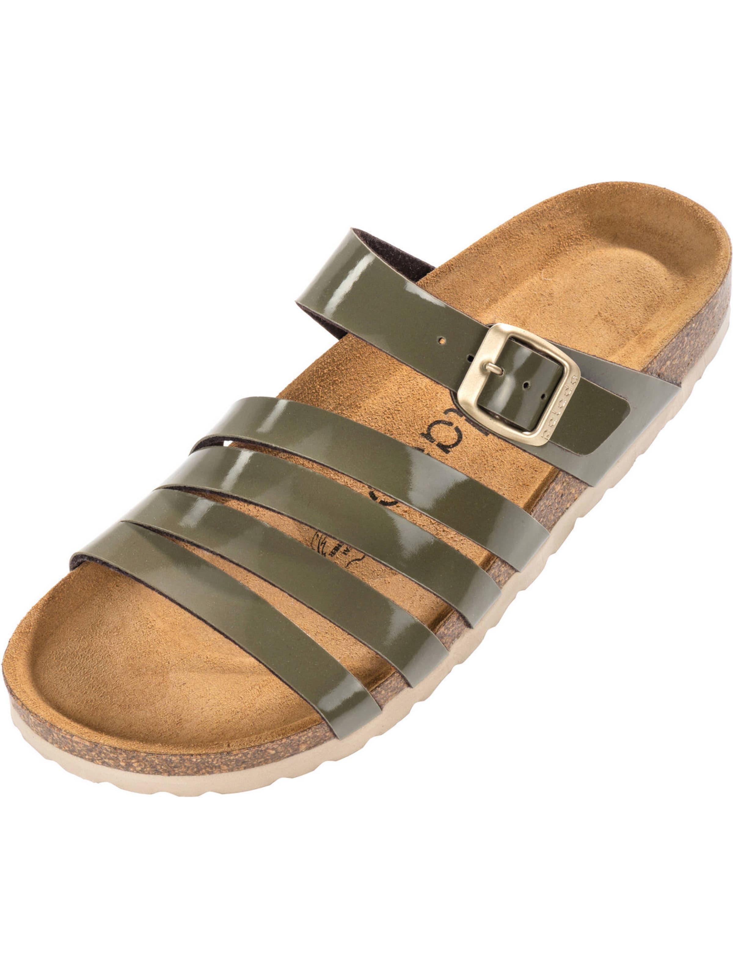 Palado Pantolette 'Roma' in Grün: Vorderseite