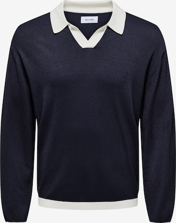 mėlyna Only & Sons Megztinis 'ONSADRIAN': priekis