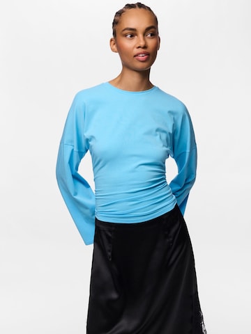 PIECES Shirt 'ALLI' in Blue: front