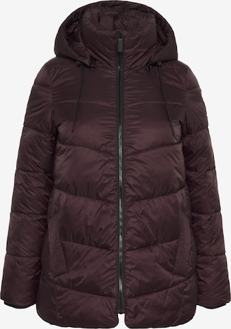 KAFFE CURVE Winter jacket 'KCSusanna' in Brown: front