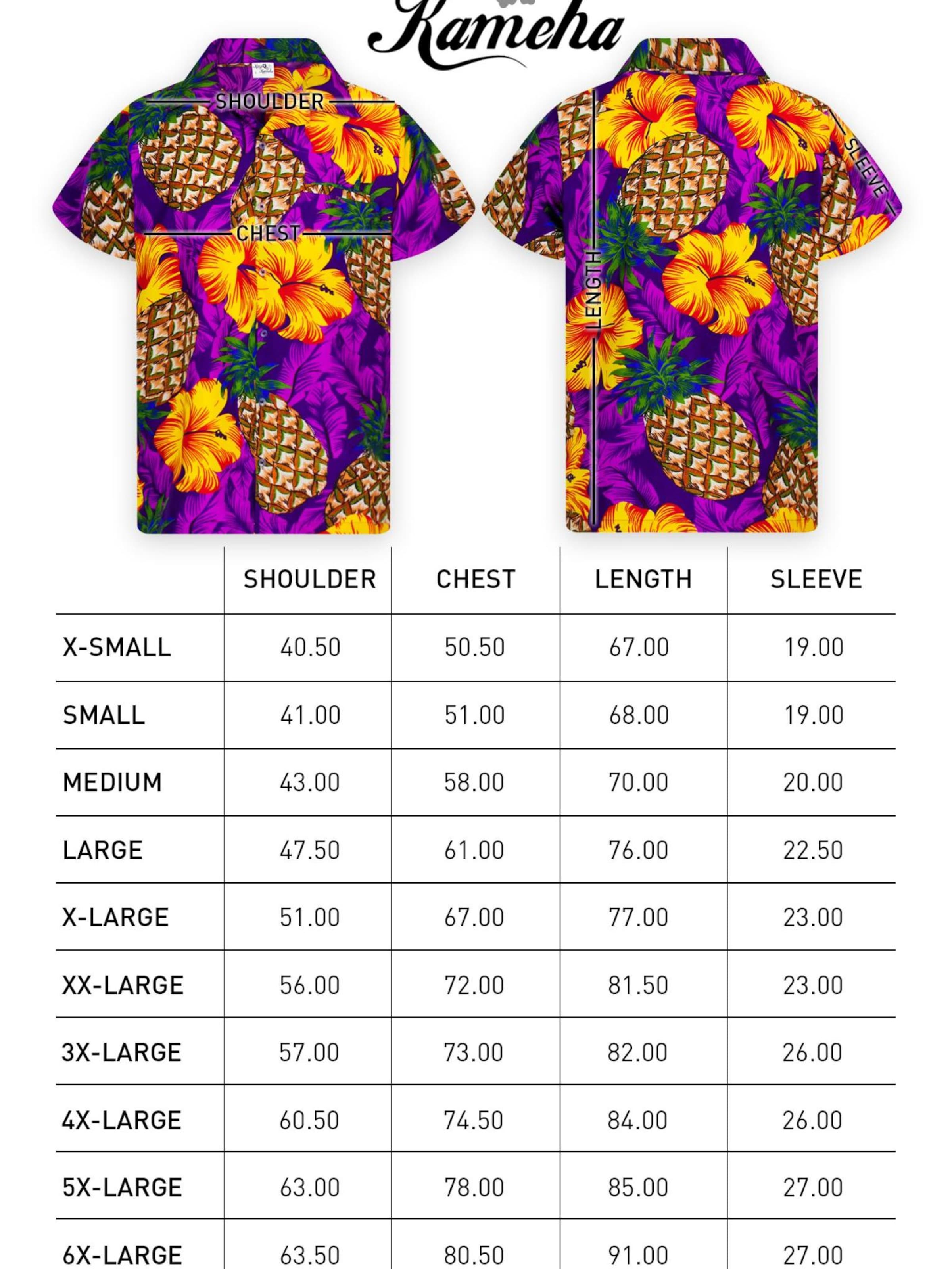 King Kameha Shirt 'Pineapple Hibiscus' in Purple
