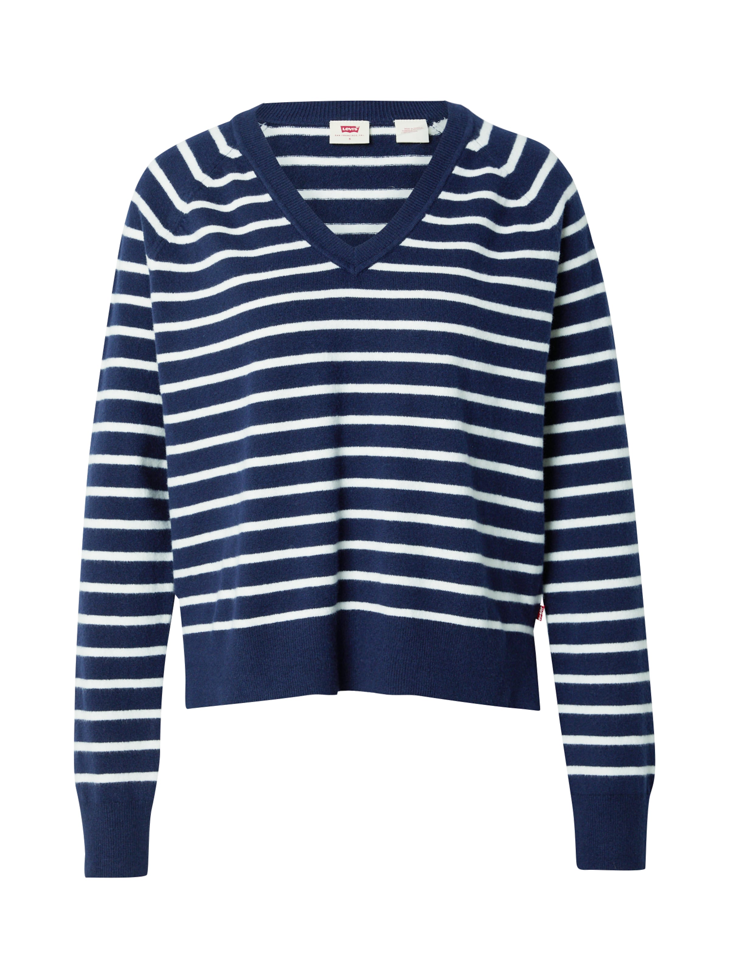 LEVI&#x27;S ® Pulover &#x27;Supersoft V-Neck Cardigan&#x27; u morsko plava / bijela, Pregled proizvoda