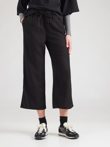 ONLY Široke hlačnice Hlače 'ONLGOA' | črna barva: sprednja stran