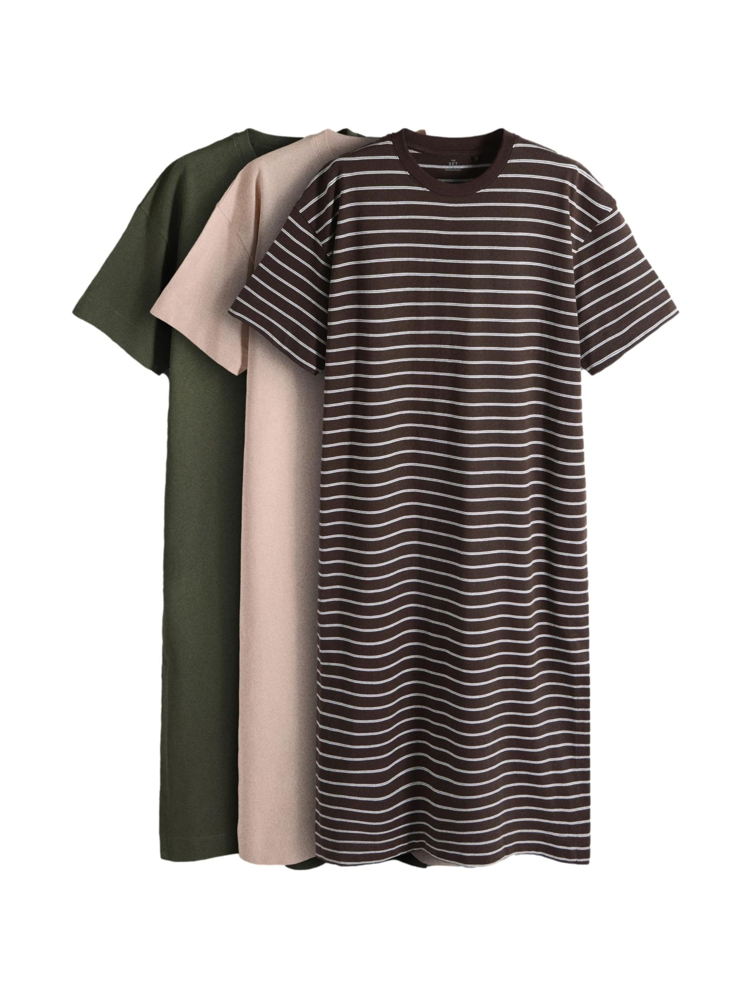 The Set Kleid in Braun: Vorderseite