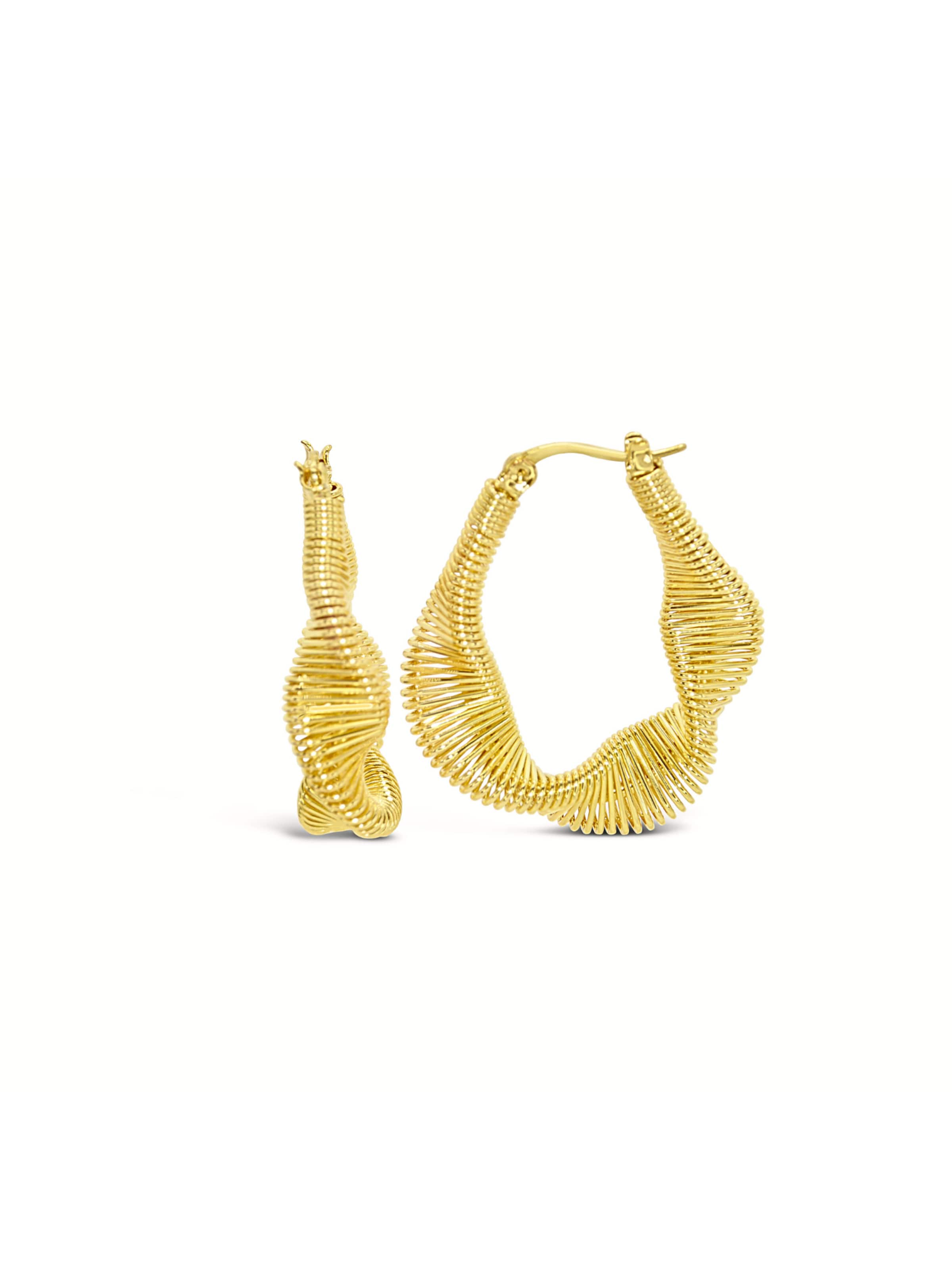 ARS-ARGENTI Earrings 'SCULPTURA HELIX HOOPS - gold' in Gold: front