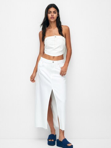 Jupe Pull&Bear en blanc