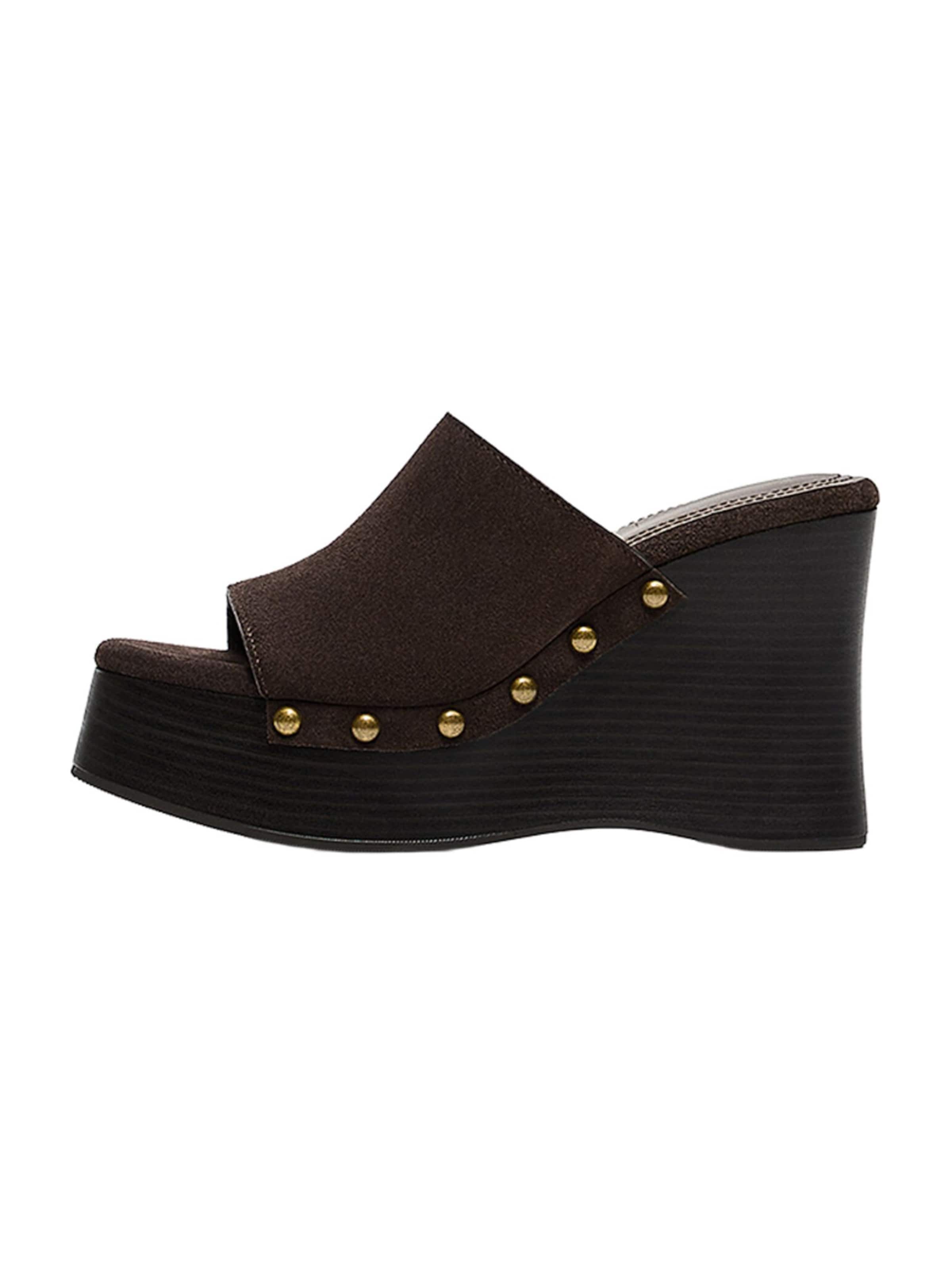 Bershka Šľapky - Hnedá
