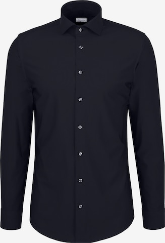 Chemise business SEIDENSTICKER en noir : devant