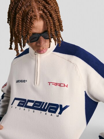 Bershka Pullover in Weiß