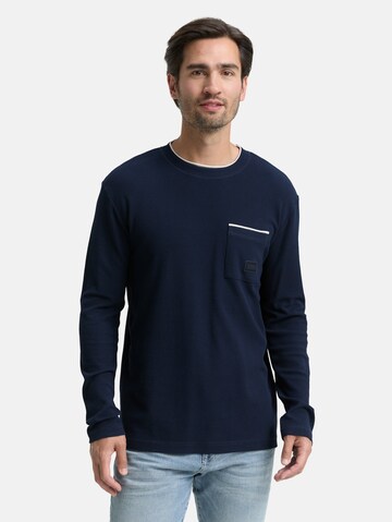 T-Shirt TOM TAILOR en bleu : devant