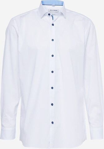 OLYMP Slim fit Button Up Shirt in White: front