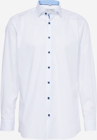 OLYMP Button Up Shirt in White: front