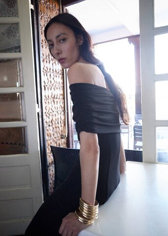 MANGO Kleid 'Gigi' in Schwarz