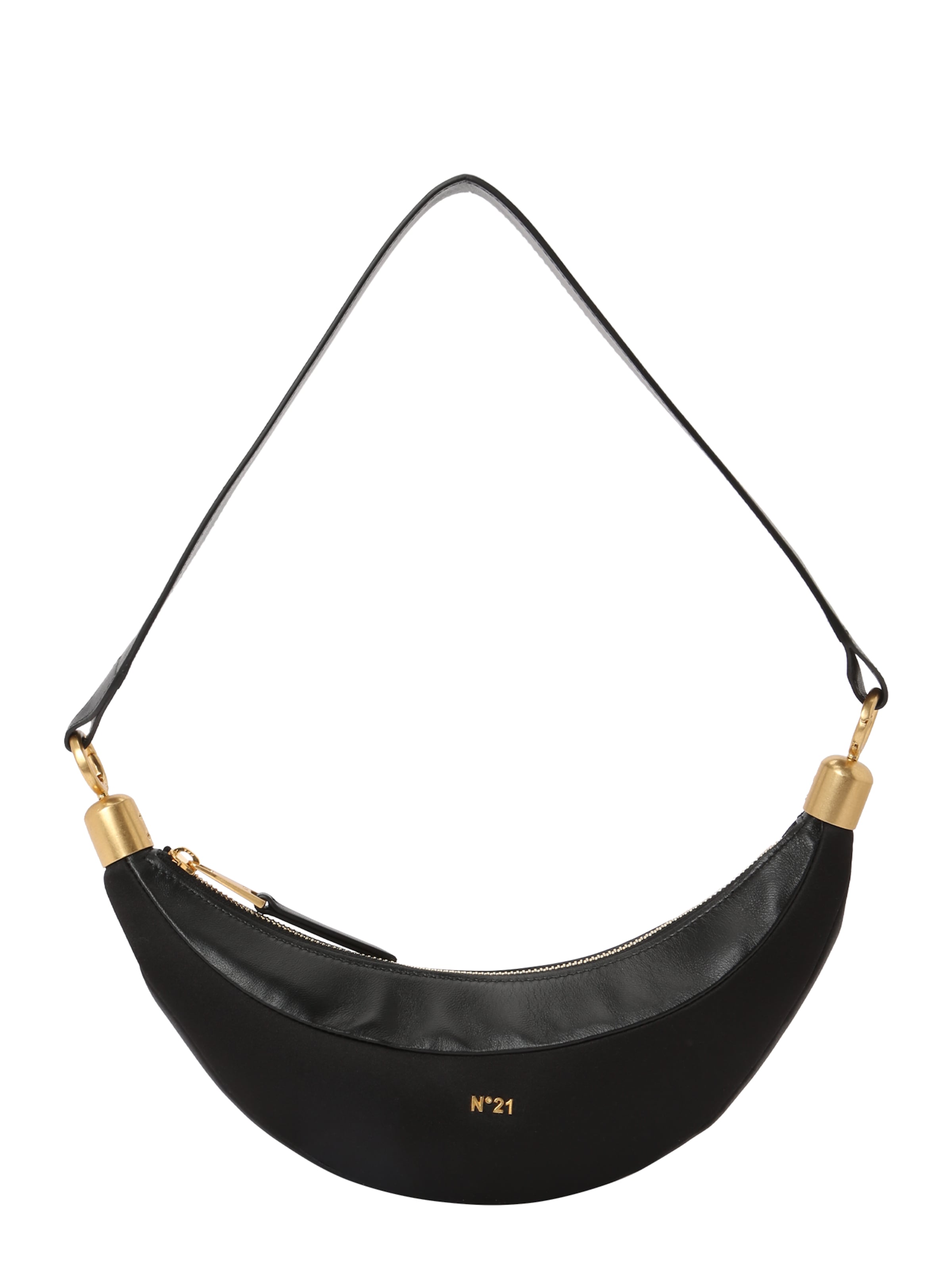 N°21 Schultertasche in Schwarz: Vorderseite