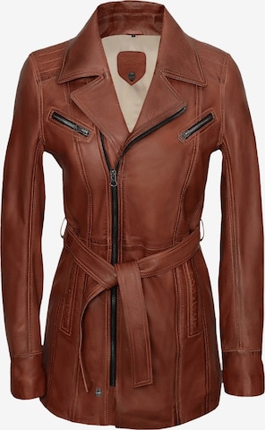 Manteau mi-saison 'Elin' Agamaa en marron : devant