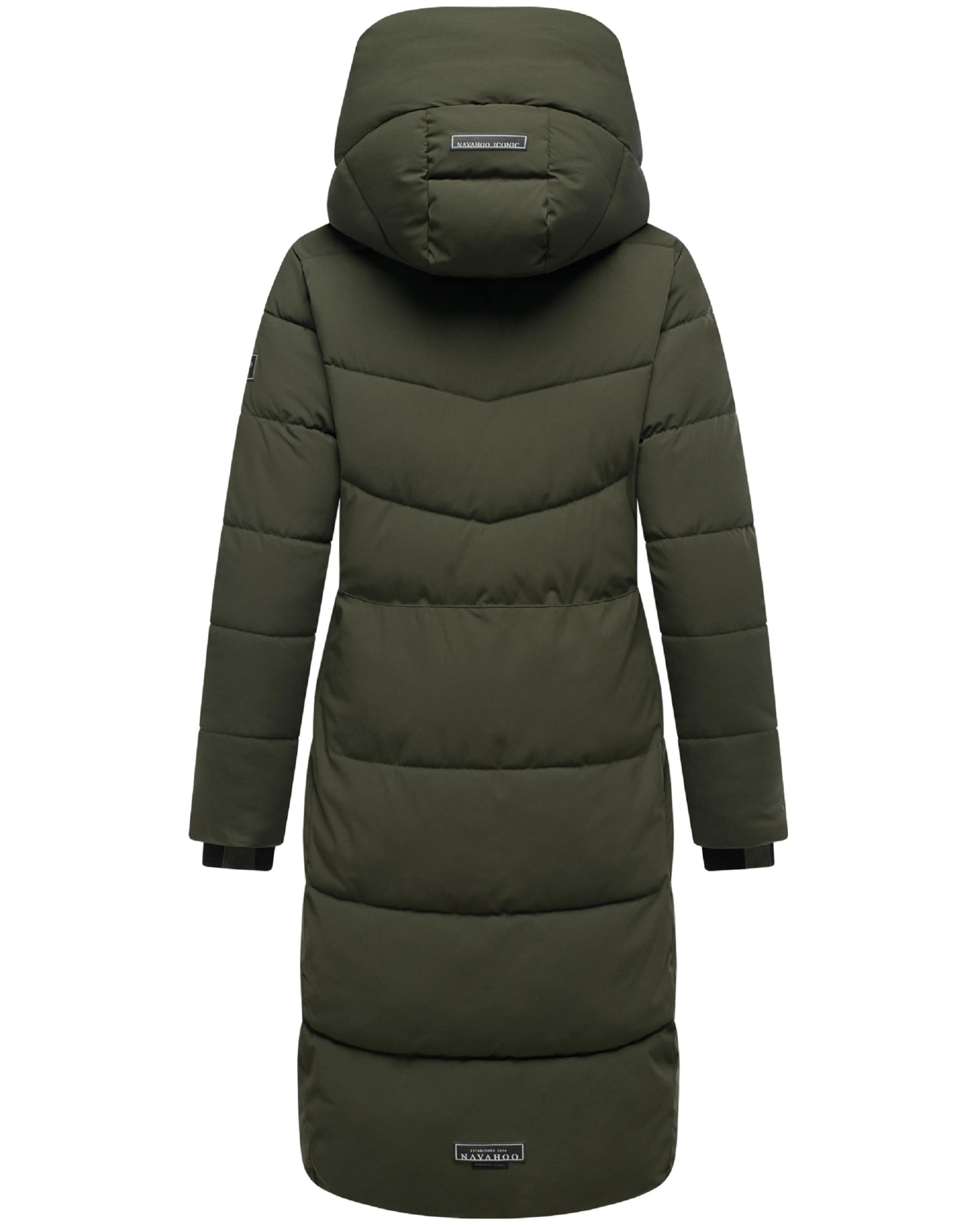 NAVAHOO Zimný kabát 'Schokokuss XIV' - Zelená