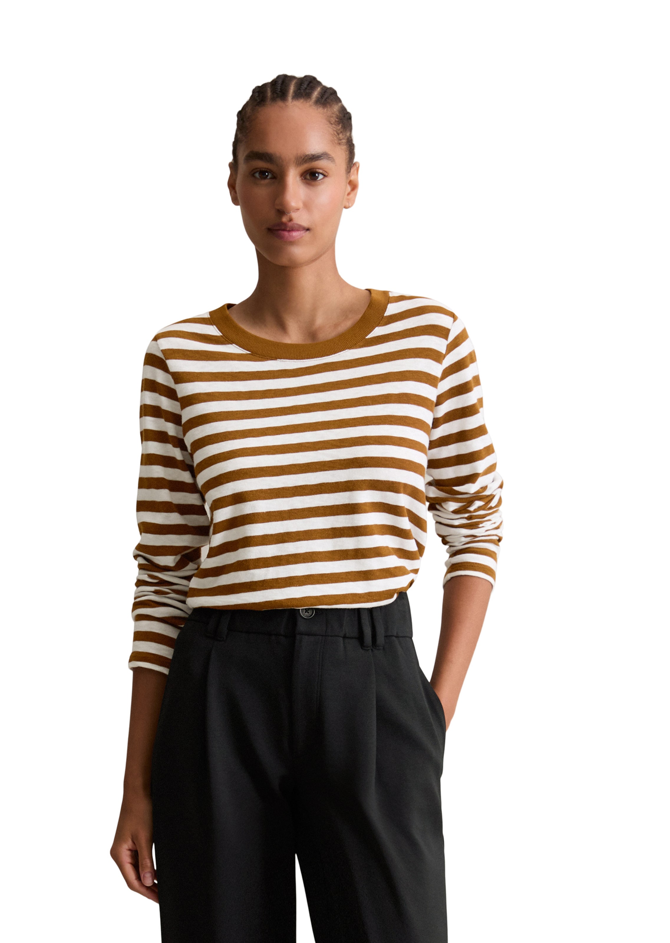 Marc O'Polo DENIM Shirt in Brown: front