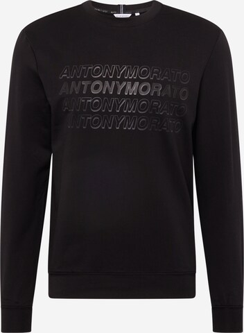 ANTONY MORATO Sweatshirt in Zwart: voorkant