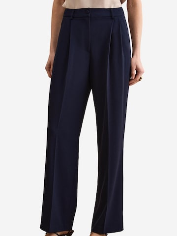 Il Lanificio - Pierna ancha Pantalón en azul: frente