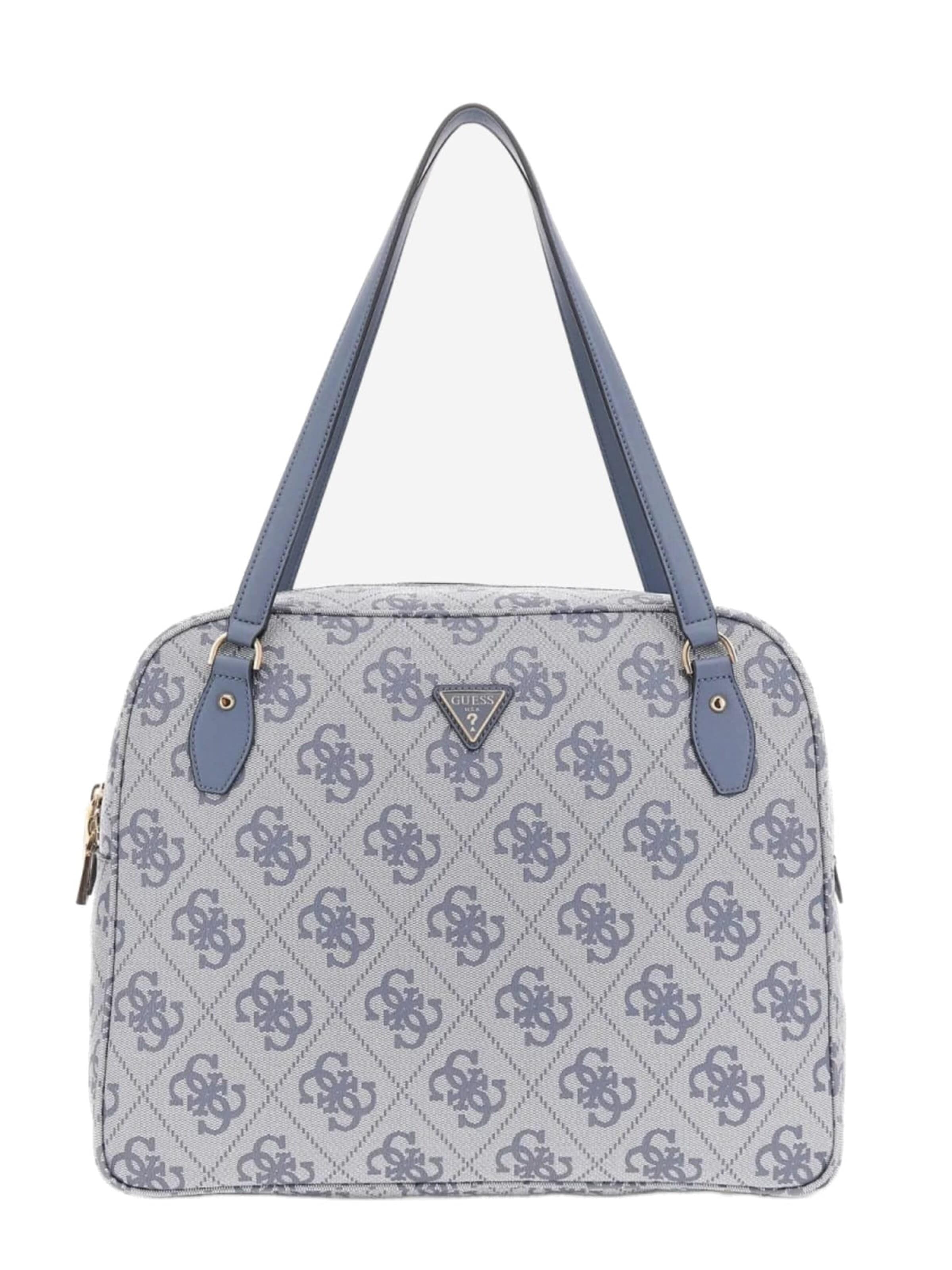 GUESS Kabelka 'Guess Sac Voyage Berta Toiletry Train Slate Logo' – černá: přední strana