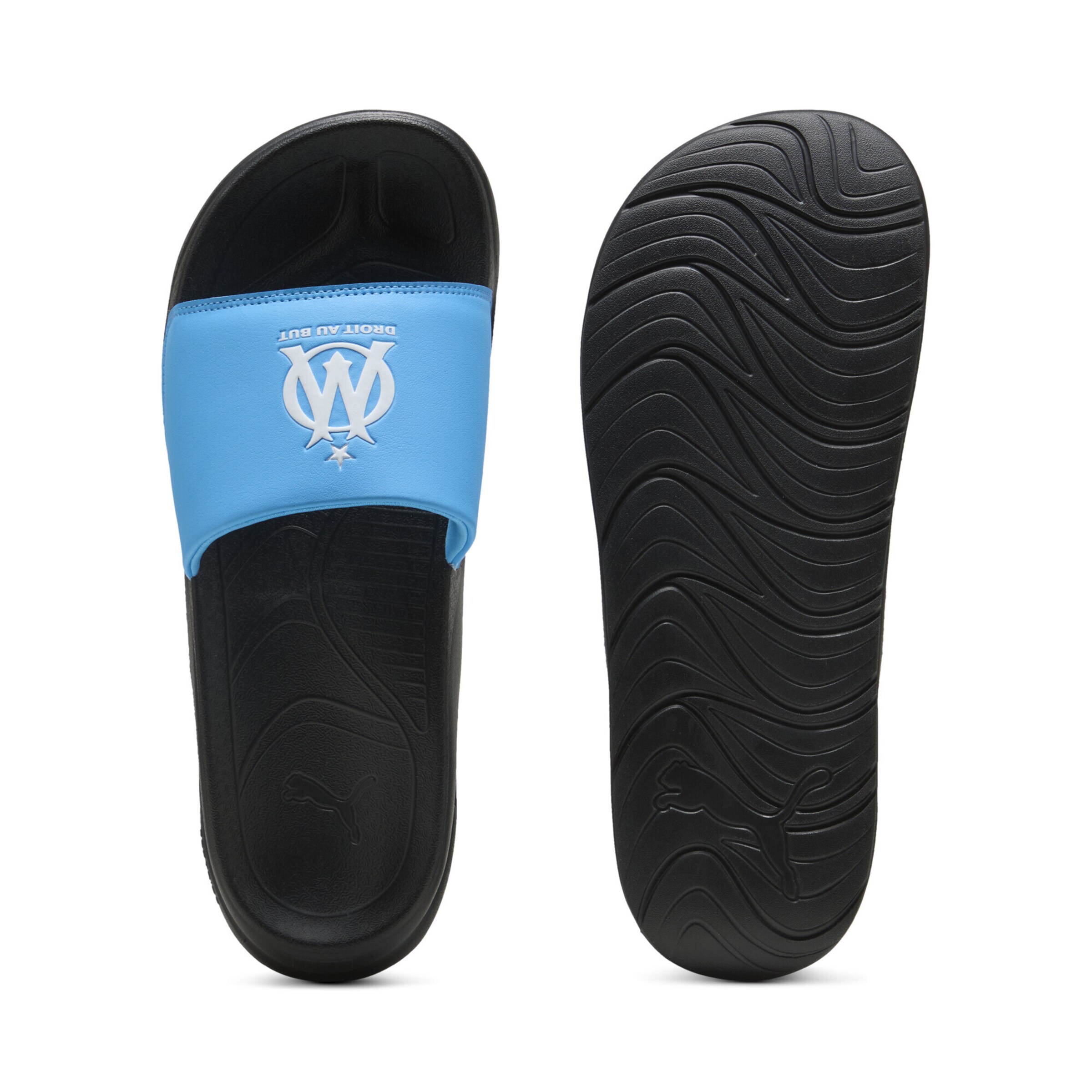 PUMA Pantolette 'Softride Teamcat Olympique Marseille' in Blau