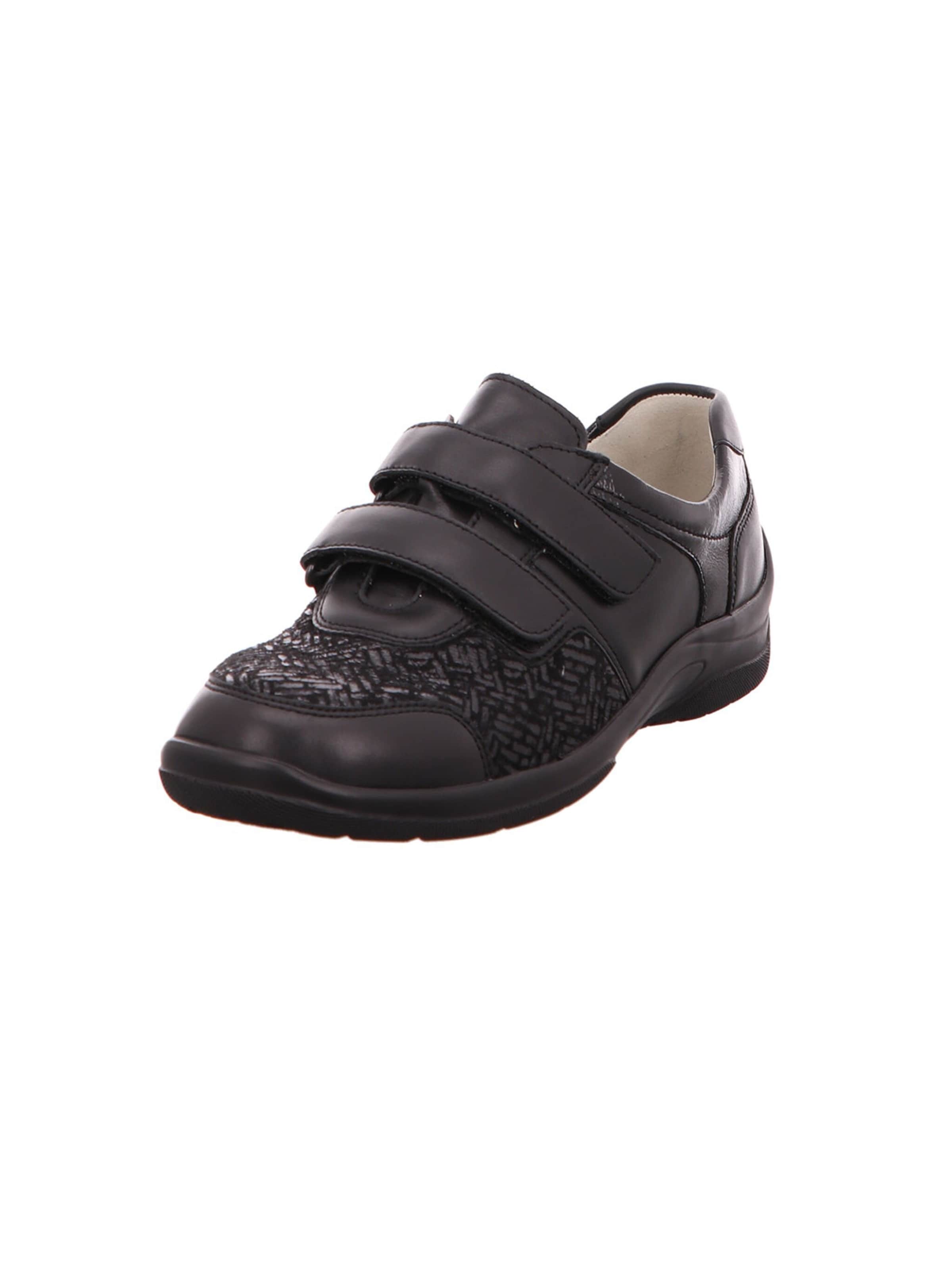 WALDLÄUFER Slipper 'Hesna' in Schwarz: Vorderseite