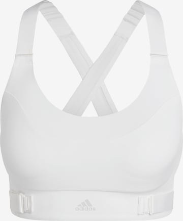 ADIDAS SPORTSWEAR Bralette Sports Bra in White: front