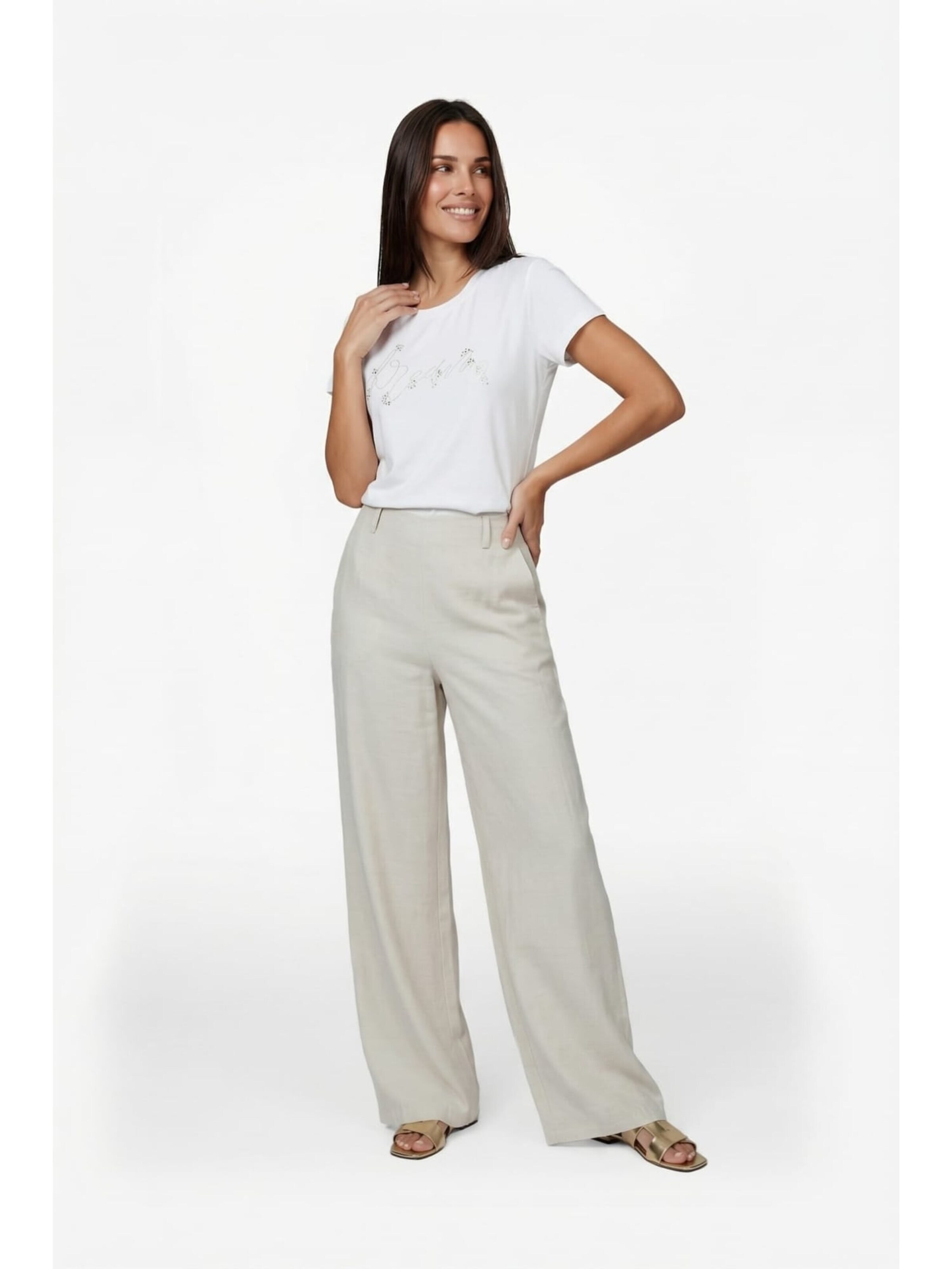 G-maxx Baggy Broek '26ZFQG07' in Beige
