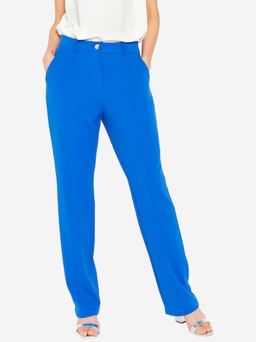 LolaLiza Regular Trousers with creases in Blue