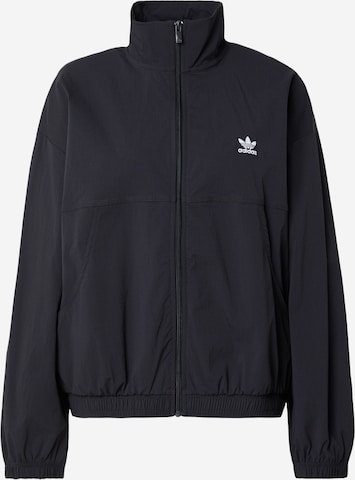 ADIDAS ORIGINALS Välikausitakki 'ESS WB' värissä musta: etupuoli