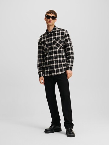 Karl Lagerfeld Regular Fit Hemd in Schwarz