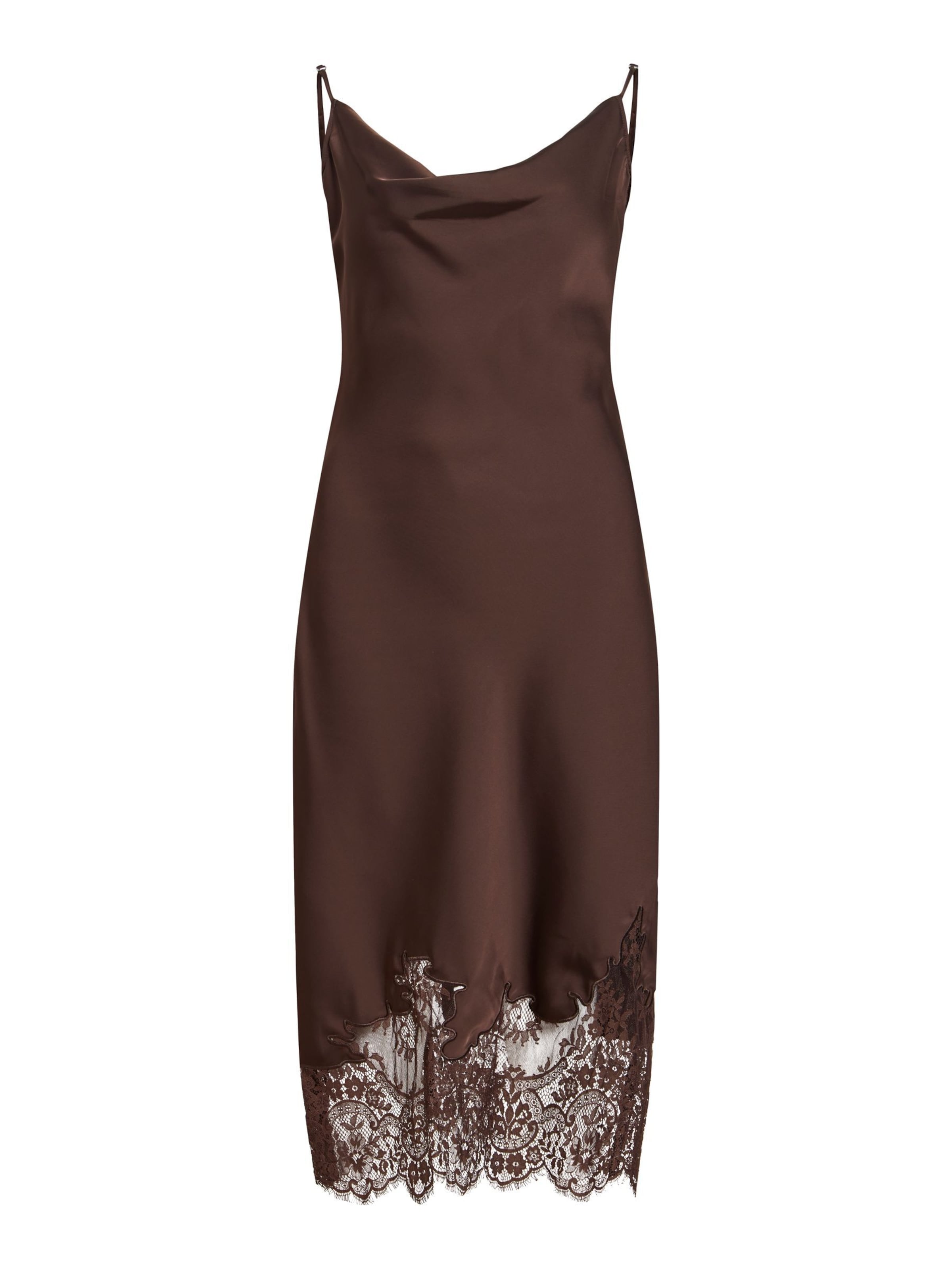 Robe de soirée 'VISAbel' VILA en marron : devant