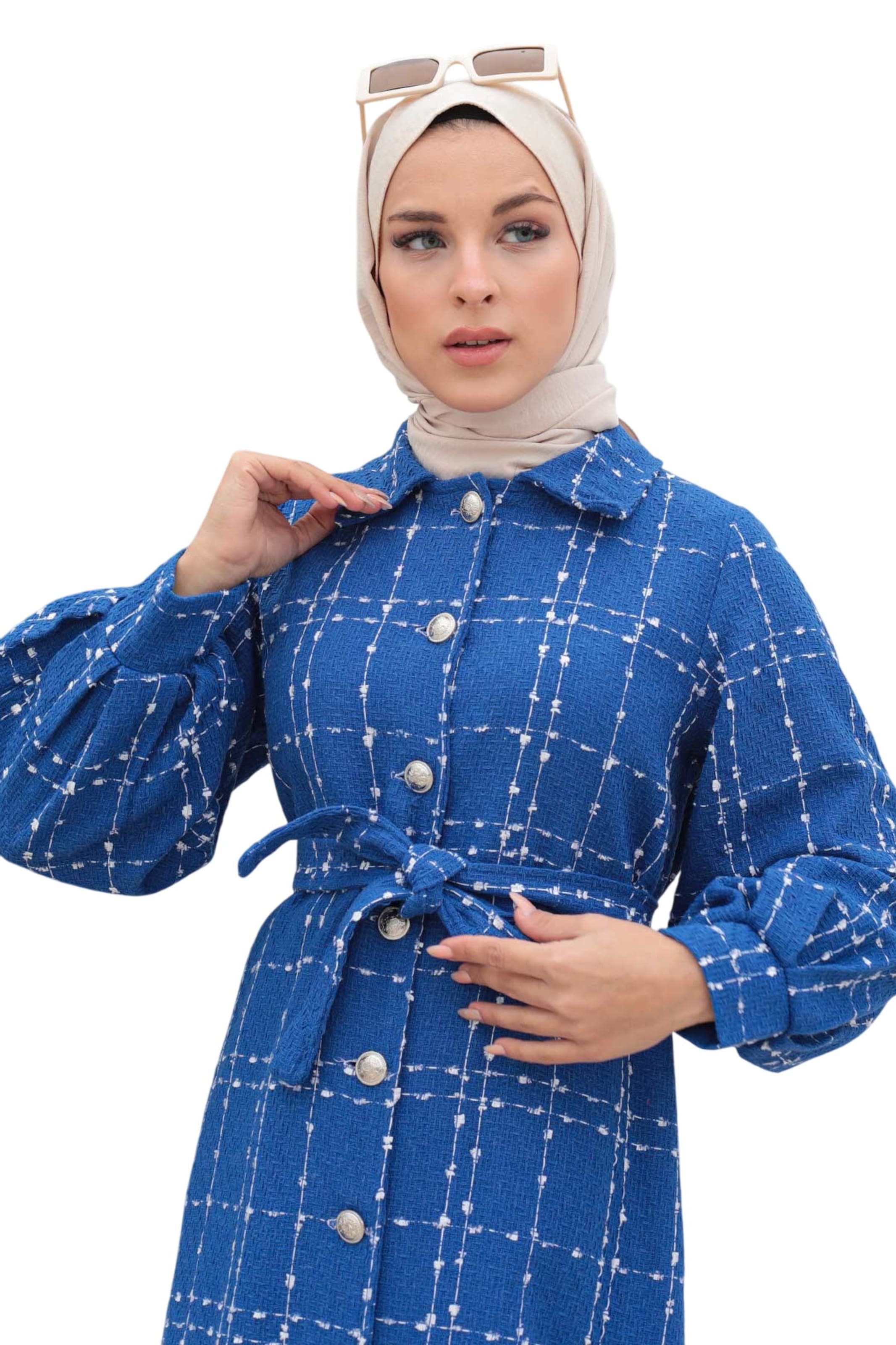 MODAMIHRAM Winter Jacket in Blue