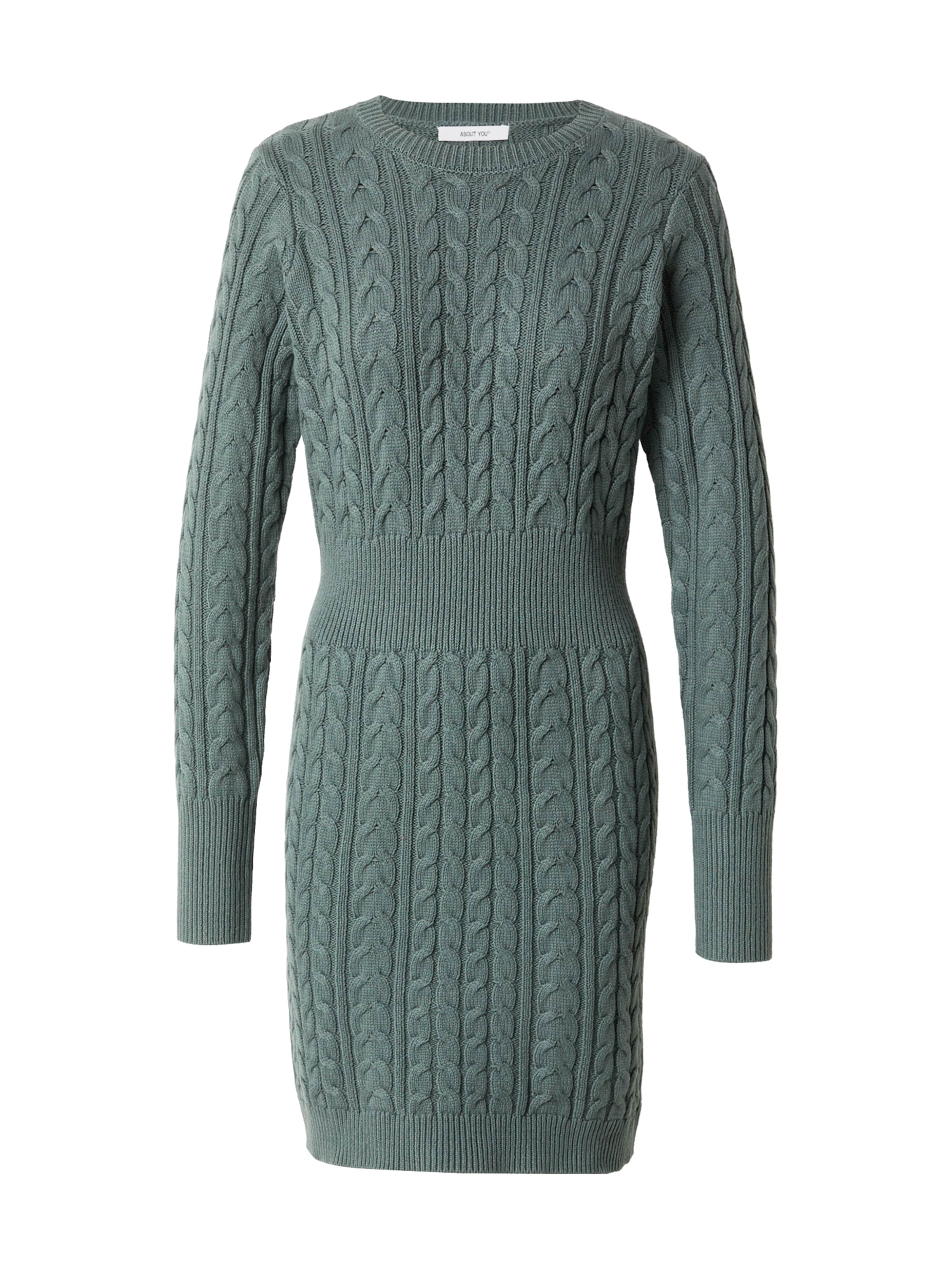 ABOUT YOU - Vestido de punto 'Valeria' en verde: frente