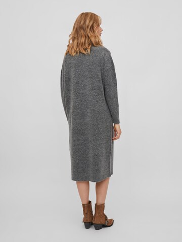 VILA Knitted dress 'MATHILDA' in Grey