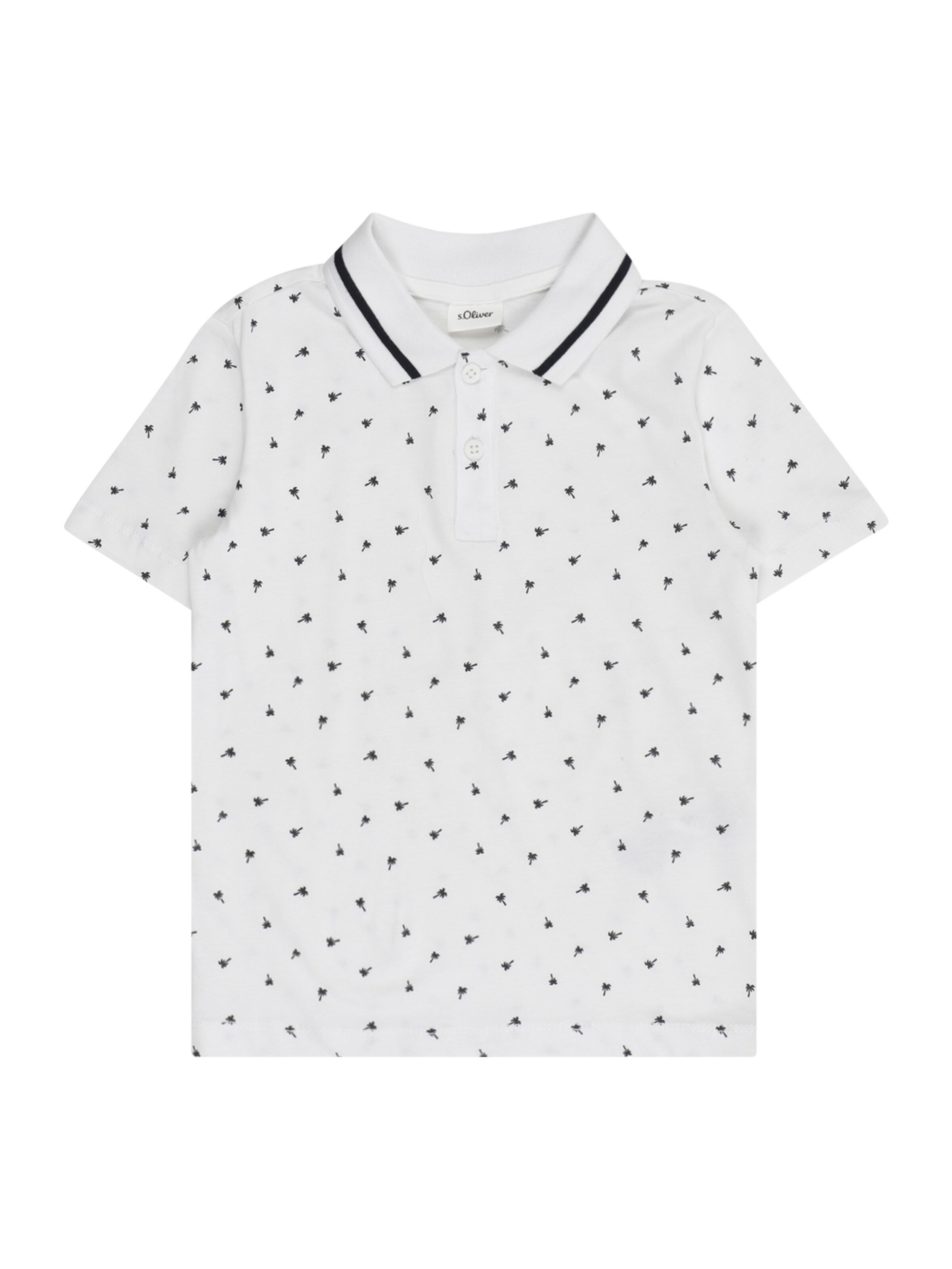 s.Oliver Μπλουζάκι σε λευκό: μπροστά