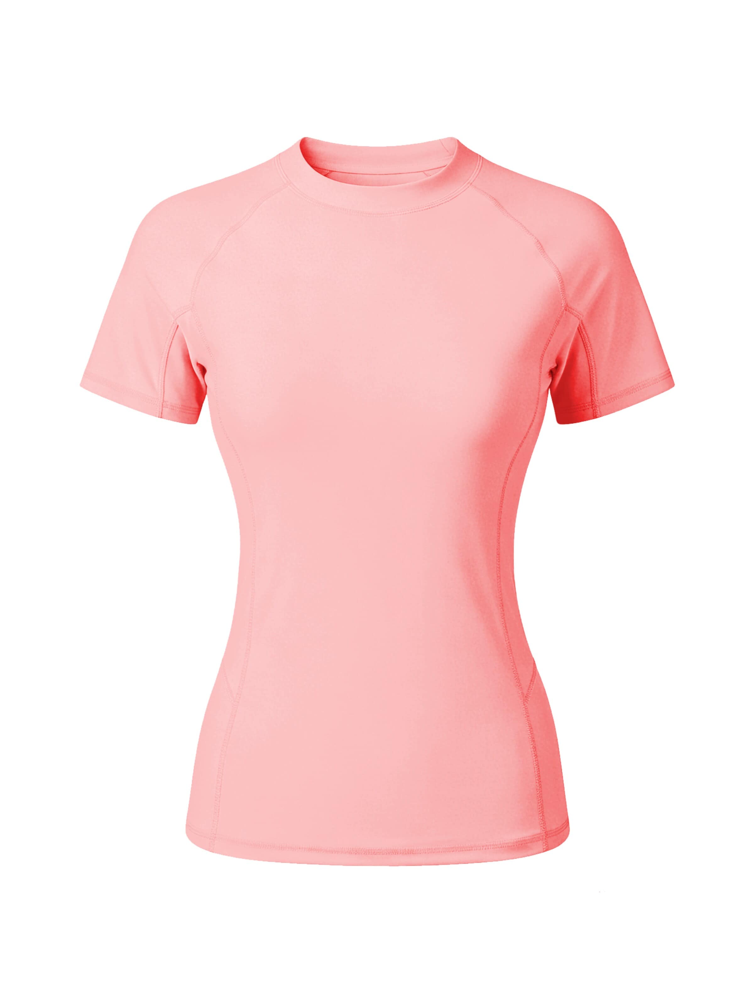 MEETWEE Performance Shirt 'UV Shirt Slim Fit & Quick-Drying UPF50+' in Pink: front