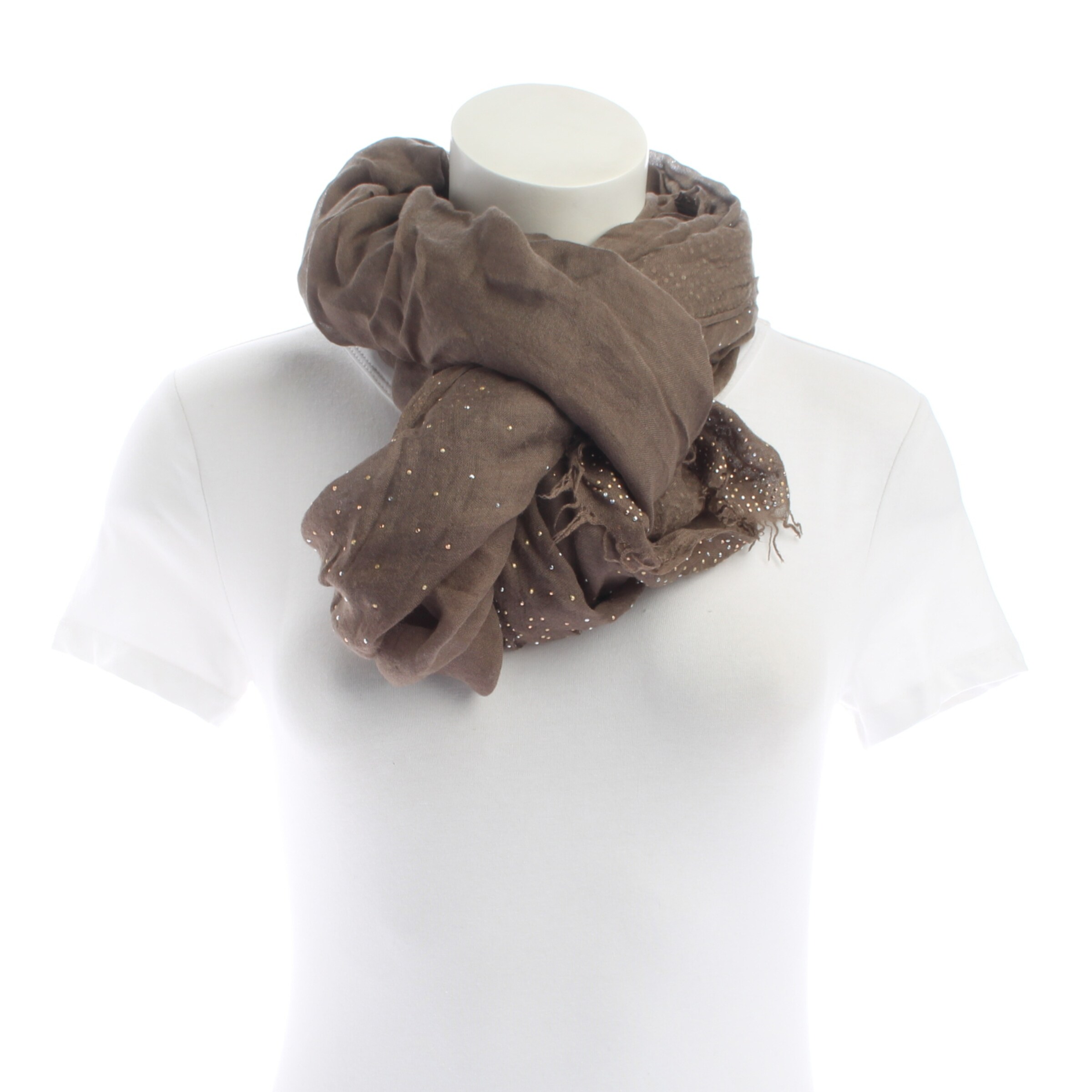 Allude Scarf & Wrap in One size in Brown: front