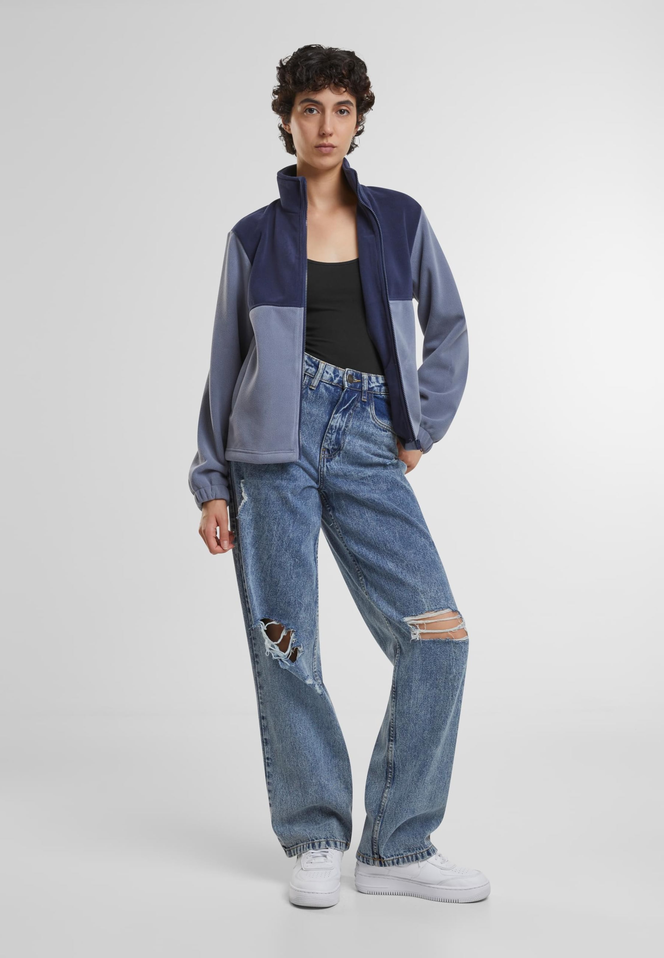 Urban ClassicsFlis jakna - plava boja