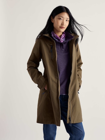 Seasalt Cornwall - Abrigo de entretiempo 'Coverack' en verde: frente