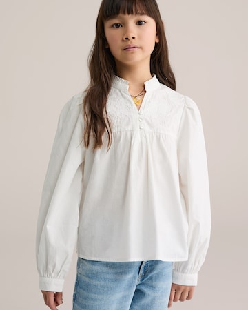 balts WE Fashion Blūze: no priekšpuses